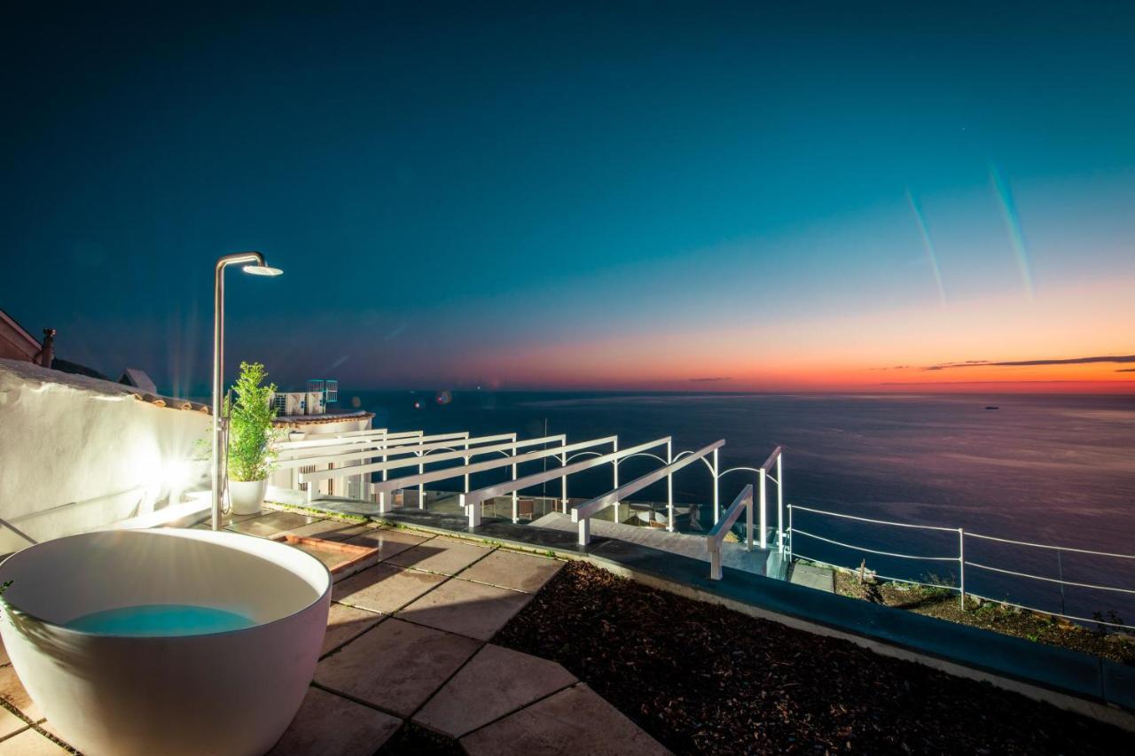 Villa La Tagliata Spectacular Jacuzzi Tub Amazing View And Private Parking Garage Positano Exterior photo